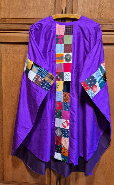 Patchwork-Messgewand zum Advent 2025