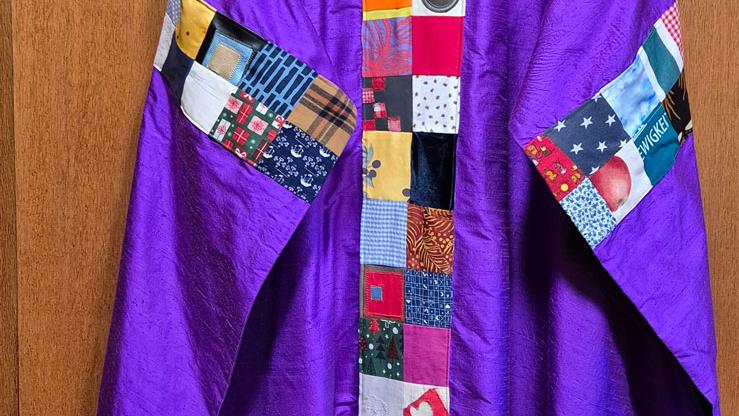 Patchwork-Messgewand zum Advent 2025