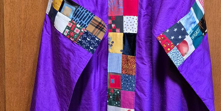 Patchwork-Messgewand zum Advent 2025