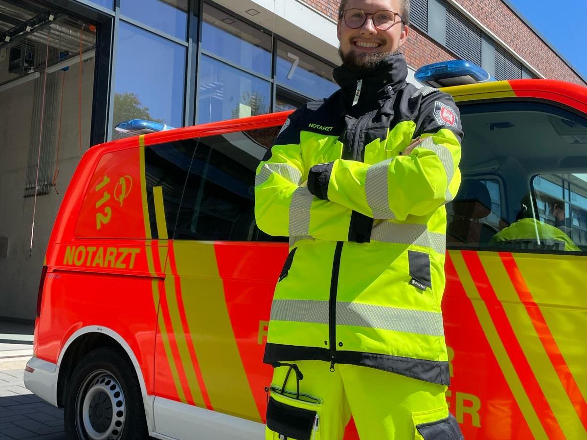 Julius Zimmermann im Einsatz Outfit