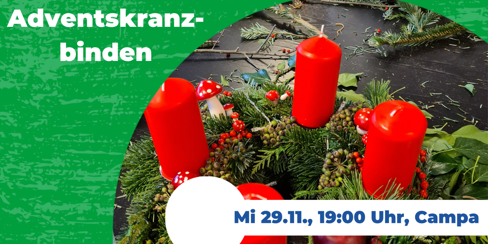 Adventskranzbinden