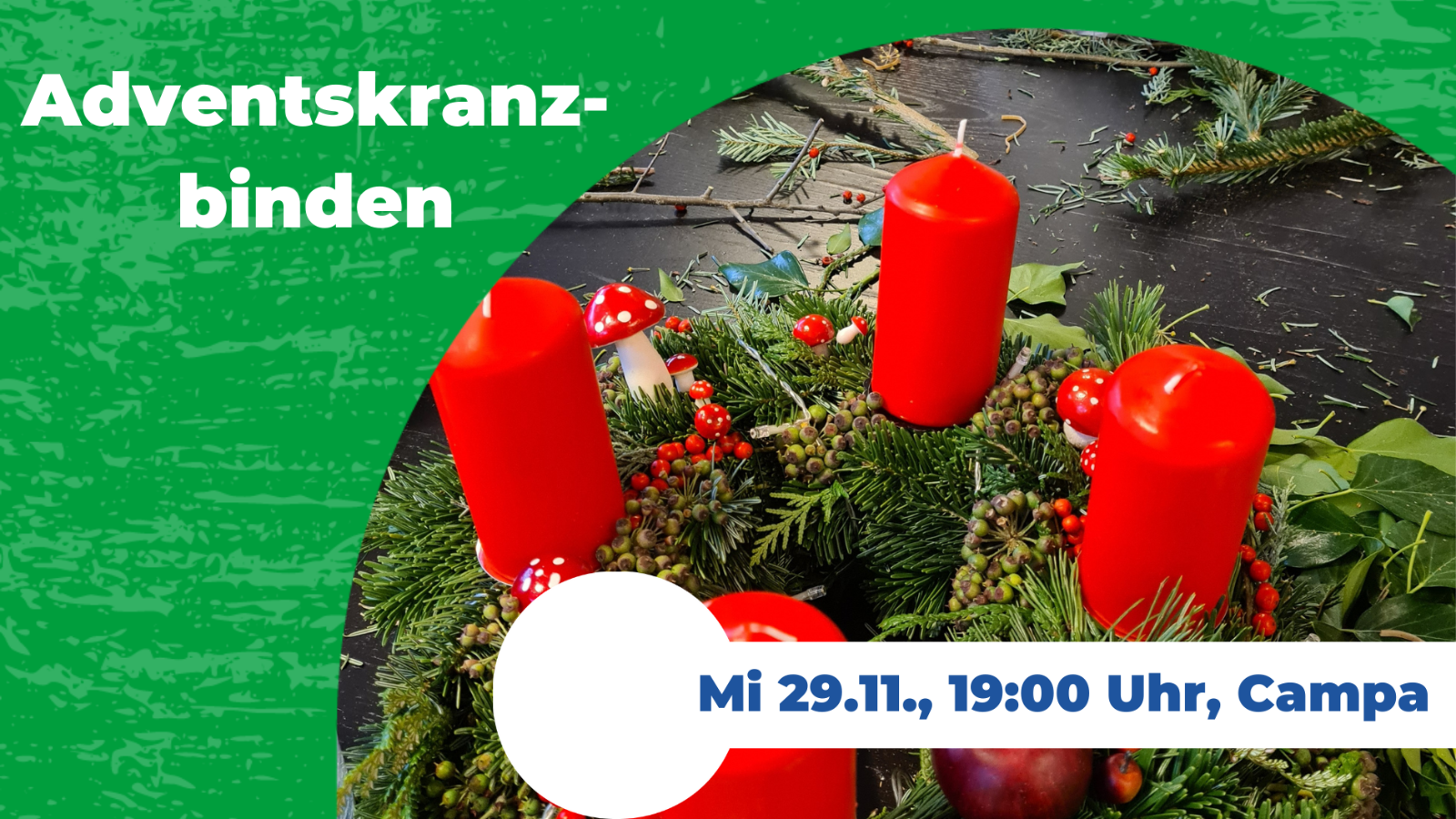 Adventskranzbinden