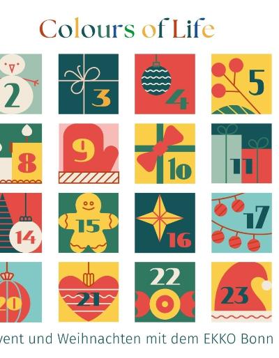 Postkarte mit Adventskalender