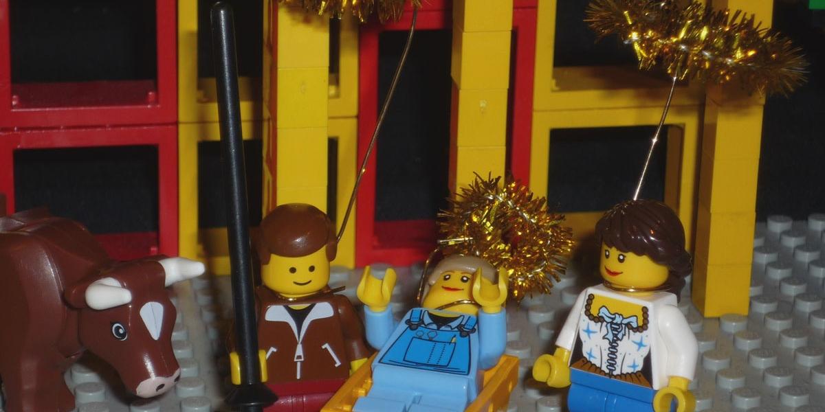 Lego-Krippe (c) CRUX Köln Lego-Krippe