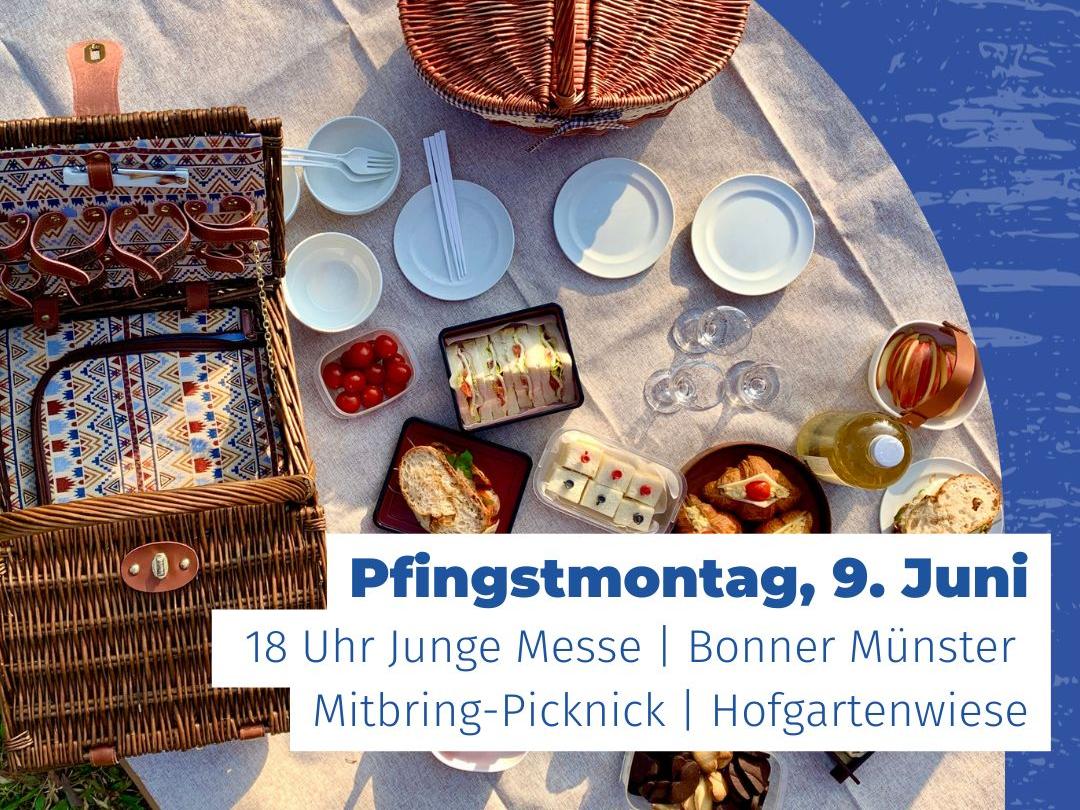 Junge Messe mit Picknick am Pfingstmontag