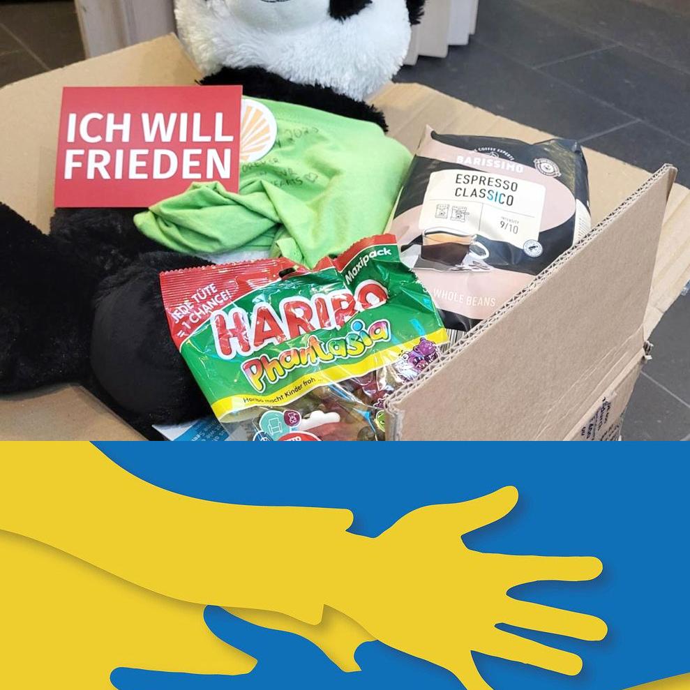 Karton mit Geschenken