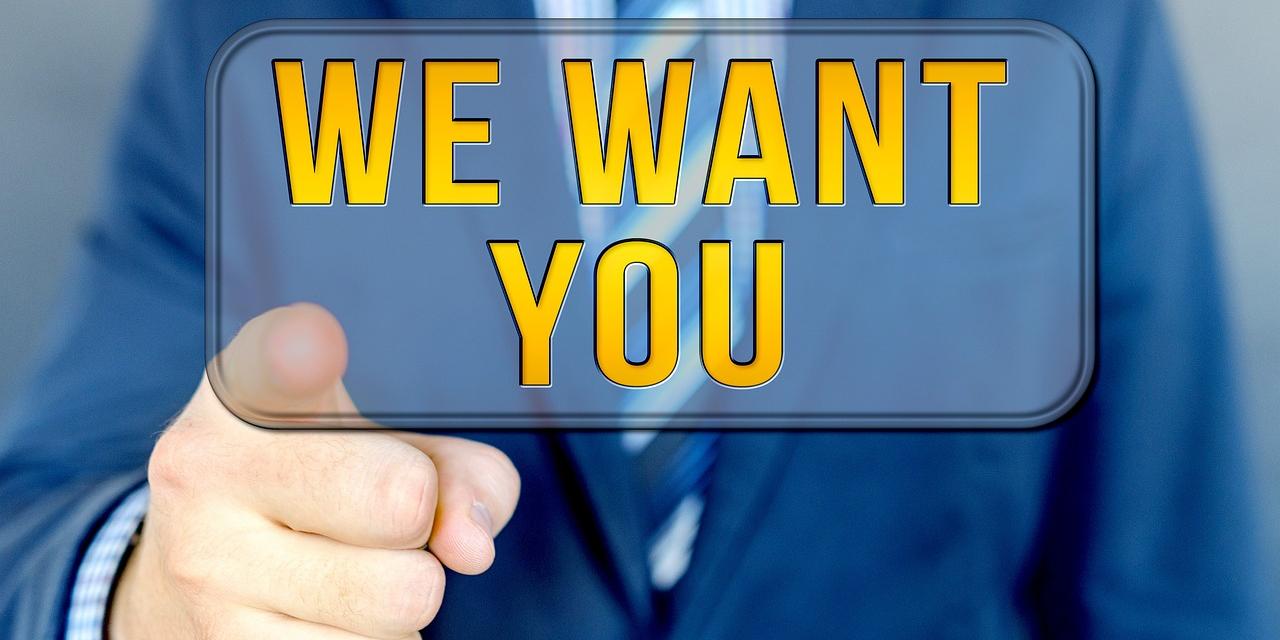 Stellenausschreibung: We want you