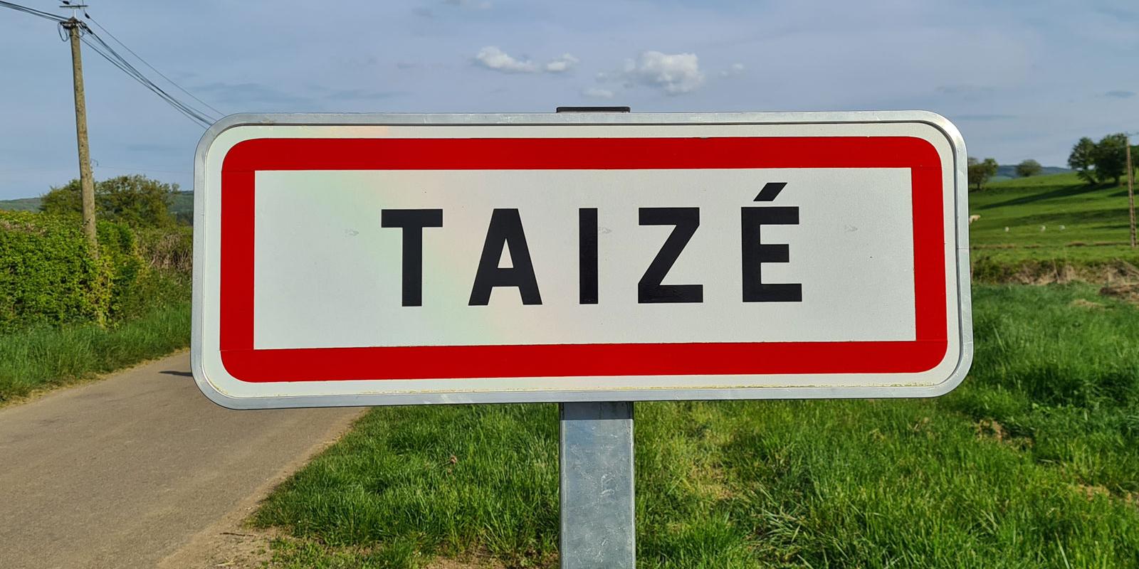 Ortsschild Taizé